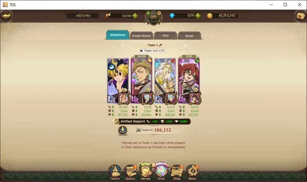 The Seven Deadly Sins: Grand Cross Accounts Global|2M CC|87 LS+109 DM|3 LR+6 UR+Gachiakuta|Bur image 7