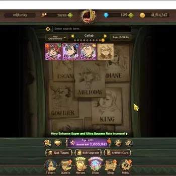 The Seven Deadly Sins: Grand Cross Endgame Global|2M CC|87 LS+109 DM|3 LR+6 UR+Gachiakuta|Bur image 1