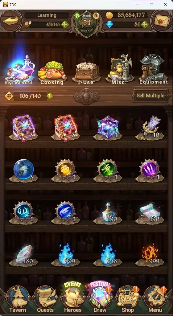 The Seven Deadly Sins: Grand Cross Accounts GLOBAL|3,2M CC|230 LS|1 LR 9 UR+Collab ReZero|Eliz image 15