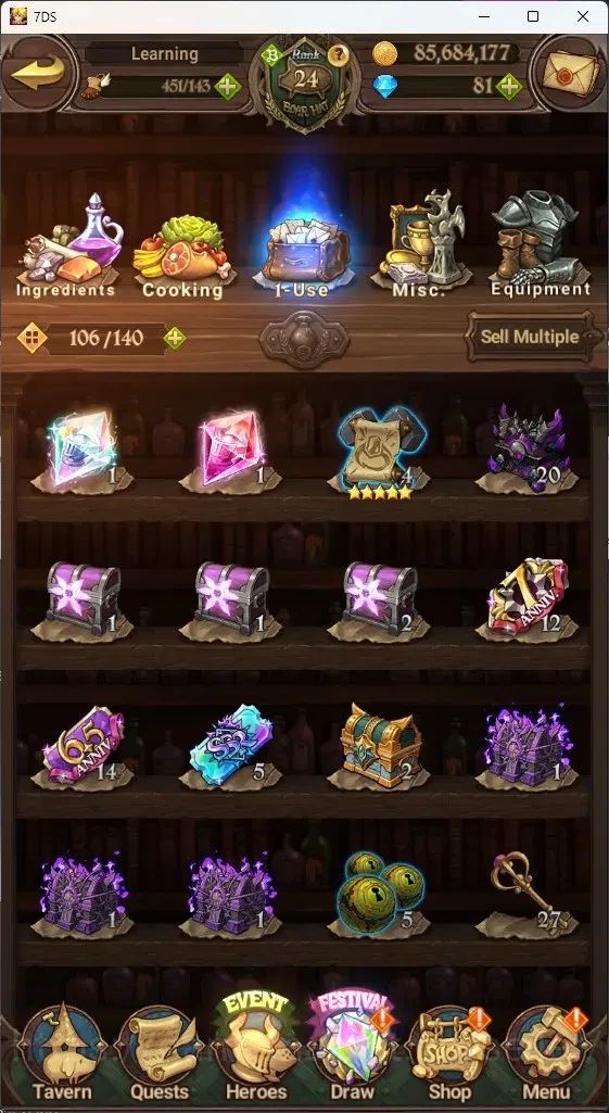 The Seven Deadly Sins: Grand Cross Accounts GLOBAL|3,2M CC|230 LS|1 LR 9 UR+Collab ReZero|Eliz image 17