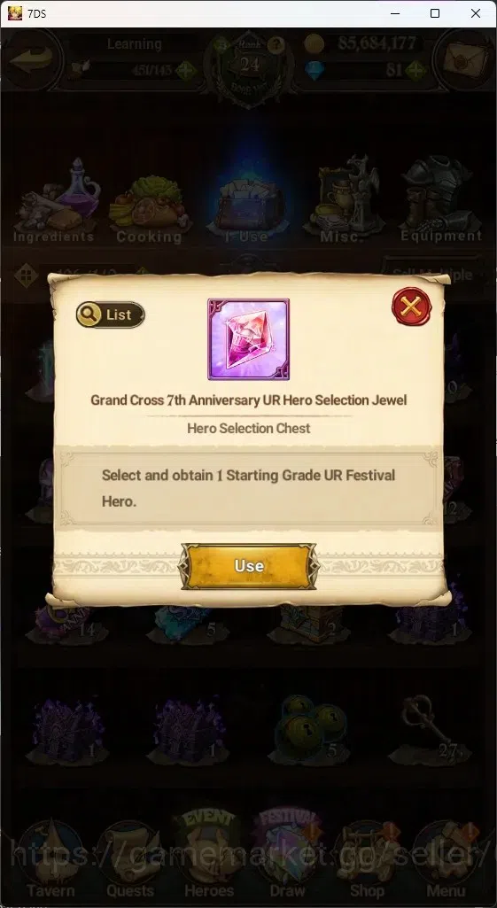 The Seven Deadly Sins: Grand Cross Accounts GLOBAL|3,2M CC|230 LS|1 LR 9 UR+Collab ReZero|Eliz image 20