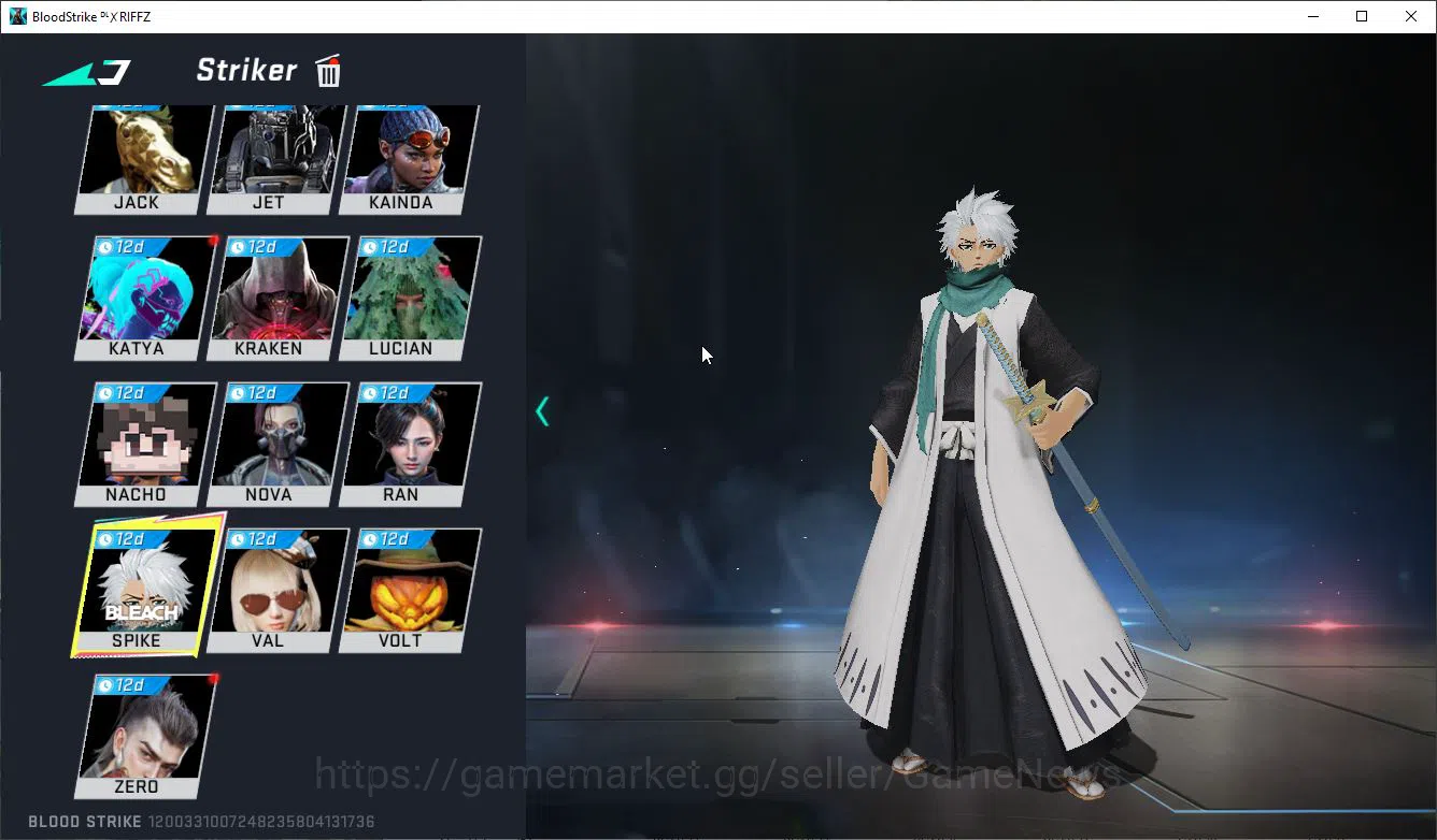 Blood Strike Accounts ASIA|Collab BLEACH Lv3 UZI-Zangetsu,Spike-Toshiro, image 2