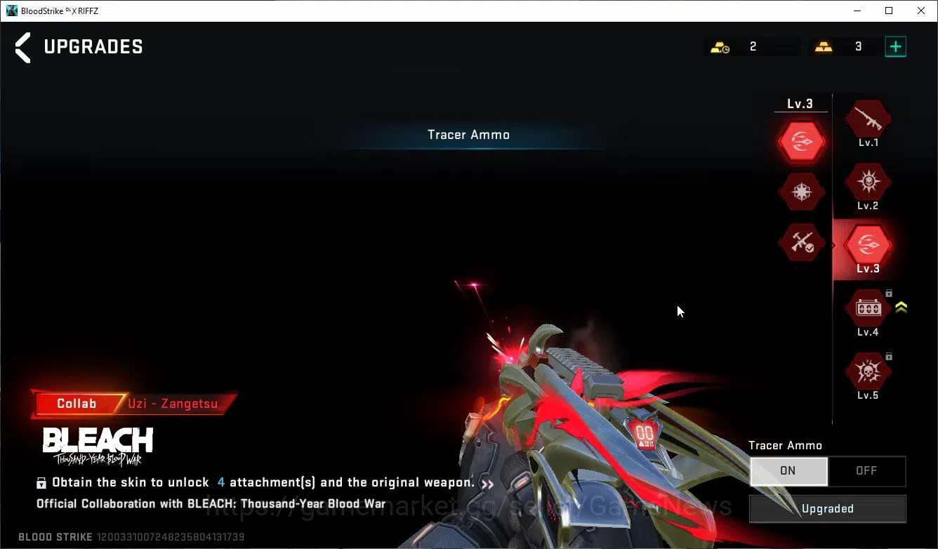 Blood Strike Accounts ASIA|Collab BLEACH Lv3 UZI-Zangetsu,Spike-Toshiro, image 6
