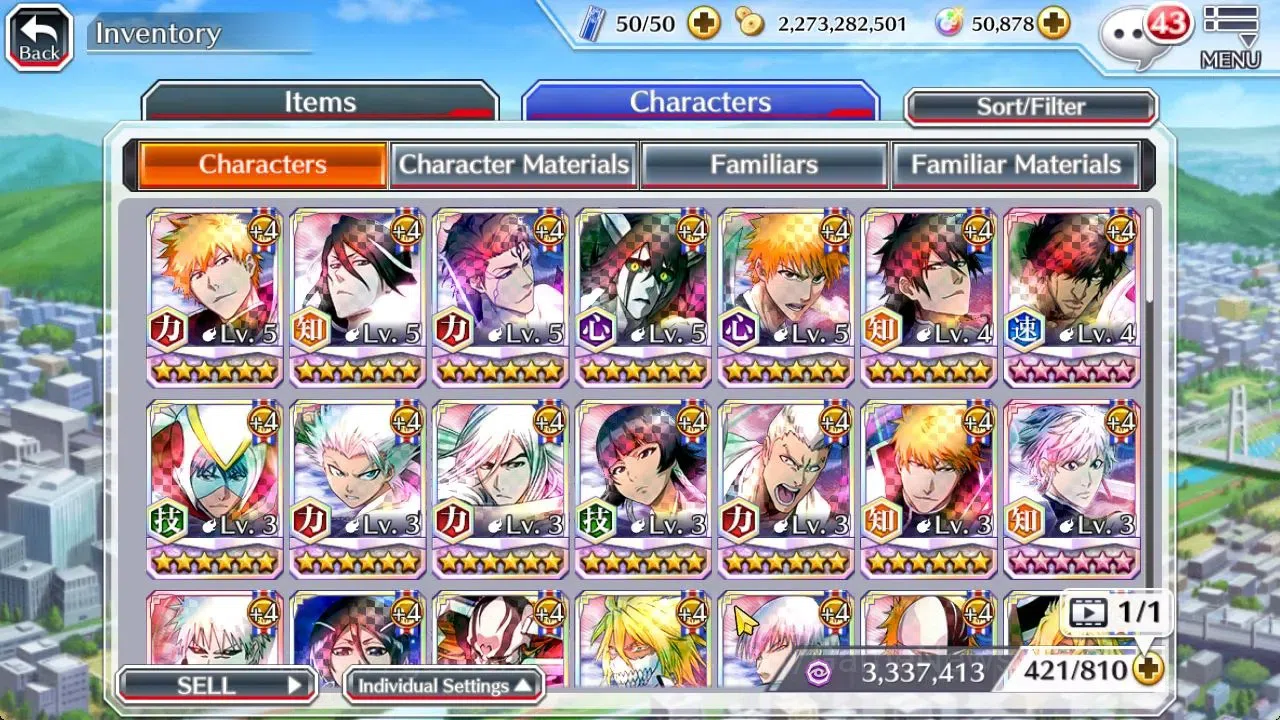 Bleach: Brave Souls Accounts [GLOBAL]50K Orb|TYBW26 Yachiru,10th Aniv Rukia,Nem image 11