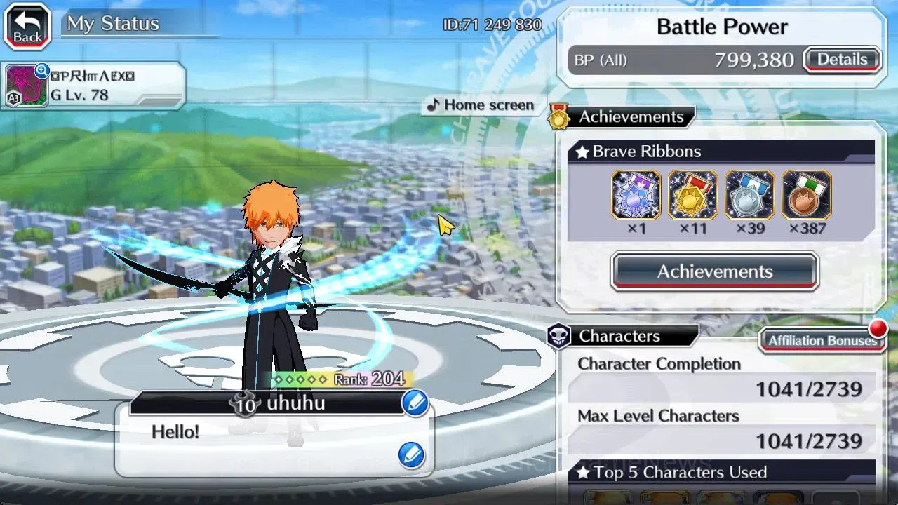 Bleach: Brave Souls Accounts [GLOBAL]50K Orb|TYBW26 Yachiru,10th Aniv Rukia,Nem image 2