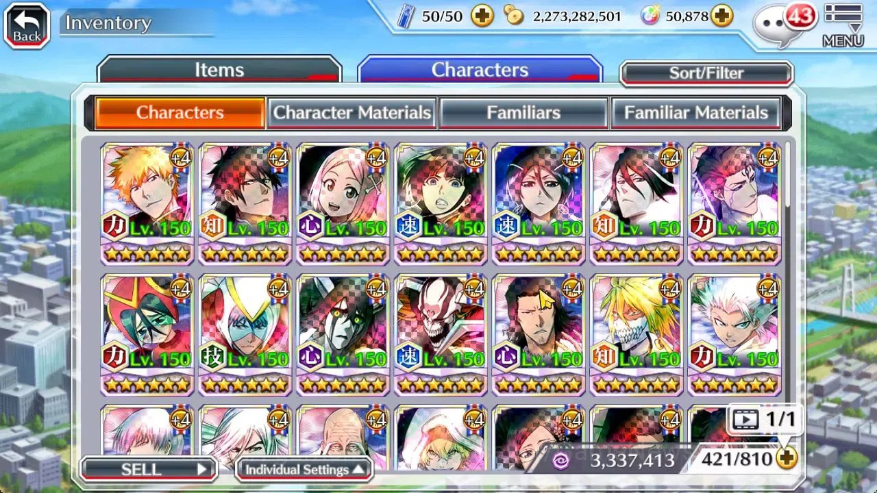 Bleach: Brave Souls Accounts [GLOBAL]50K Orb|TYBW26 Yachiru,10th Aniv Rukia,Nem image 9