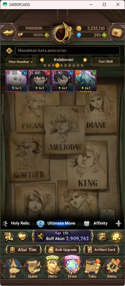 The Seven Deadly Sins: Grand Cross Accounts GLOBAL| 2.9M CC | 293 Diamond | 1 Lr Elizabeth | 6 image 2