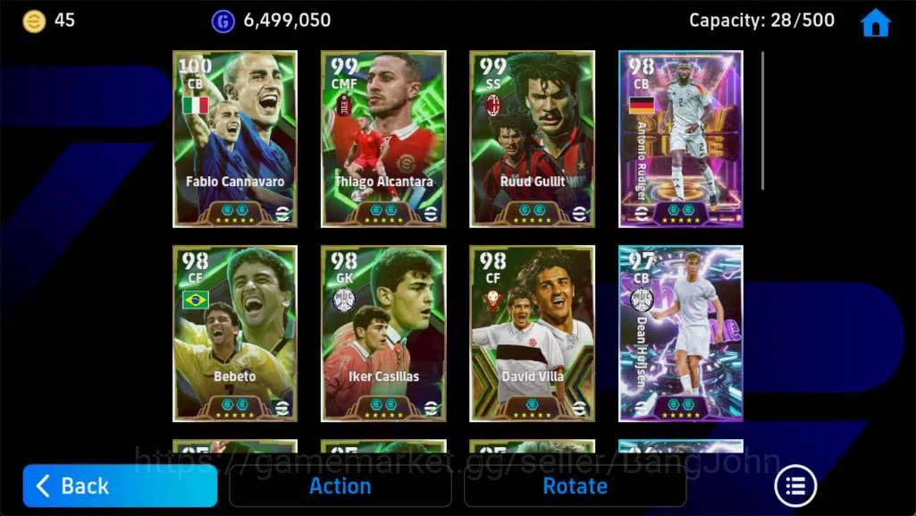 eFootball Accounts Android,Pwr 3211,T Alcantara epc,R gullit epc,A ru image 4