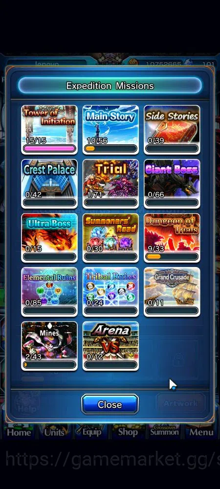 Grand Summoners Accounts Global|Rank 44|101 cc|3 Ascend+2 TW|[Demon Lord Ri image 7