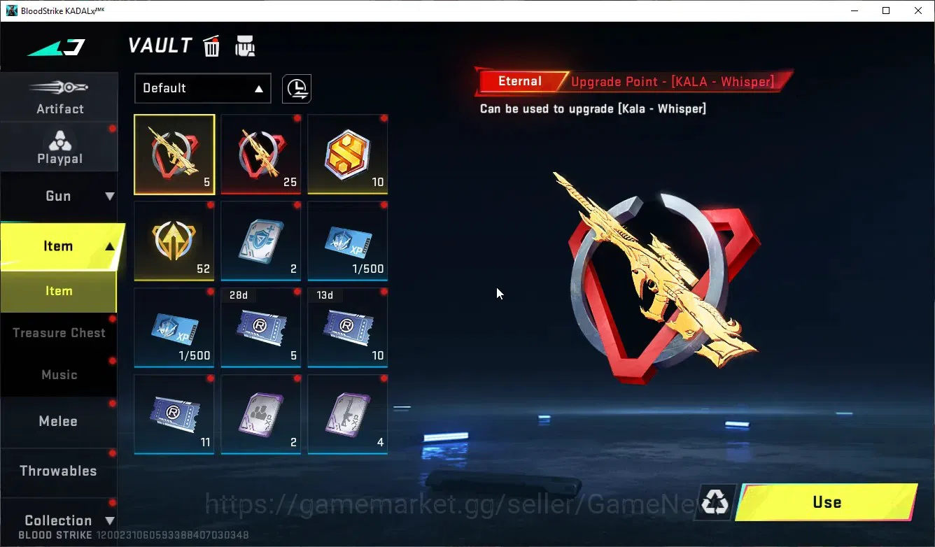Blood Strike Accounts Others ASIA|Eternal M700-Seraph|4 ULTRA(Alondra,Volt,URB,Thompson),3 11