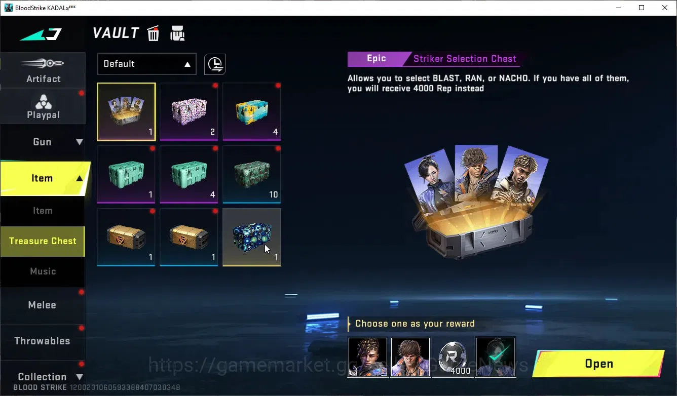 Blood Strike Accounts Others ASIA|Eternal M700-Seraph|4 ULTRA(Alondra,Volt,URB,Thompson),3 12