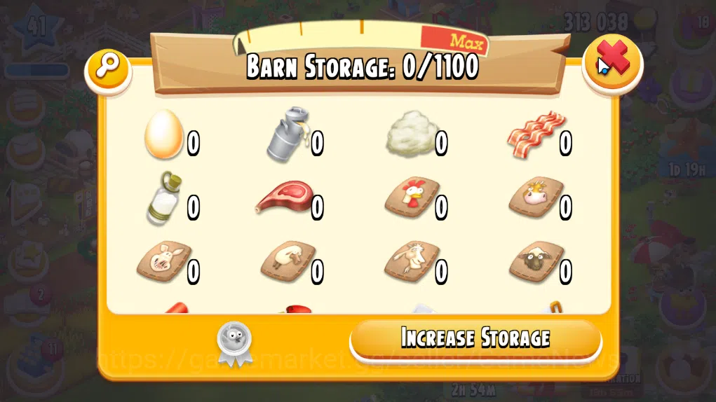 Hay Day Accounts Level 41 | Barn Storage 1100 + Silo Storage 625 | 313k Coins, 28 Diamonds |CN ON|Log Supercell ID|Take 7