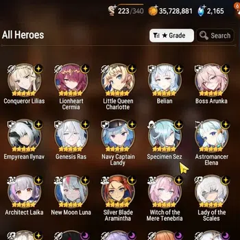 Epic Seven Accounts High-End ASIA UnVerif|34 ML(Rhiana&Luc,LOTScales,BArunka,Har Seti,etc)+Aube,Aubade,Ab