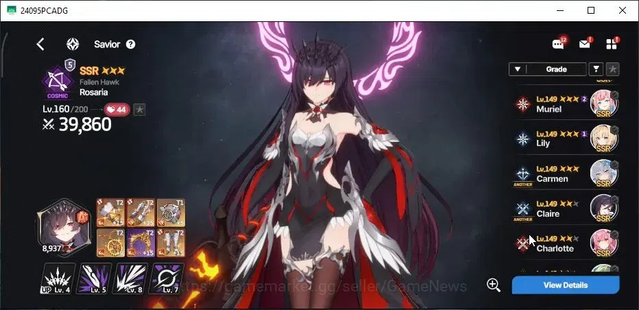StarSavior Accounts Global|Lv 51|30 SSR[(Rosaria,Asherah Waltz,Carmen, image 4