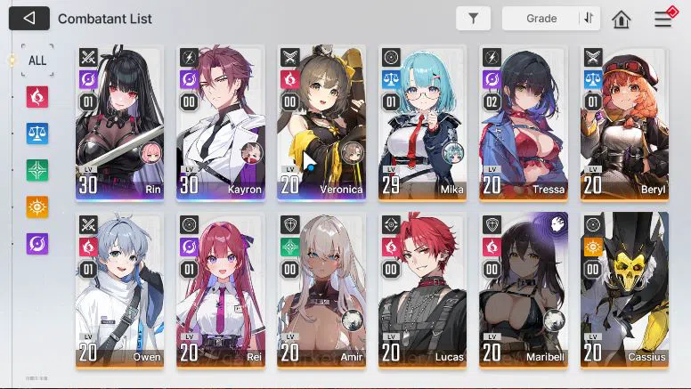 Chaos Zero Nightmare Accounts GLOBAL Verif|Lv21 | Mid game Rin,Kayron,Veronica,C image 5