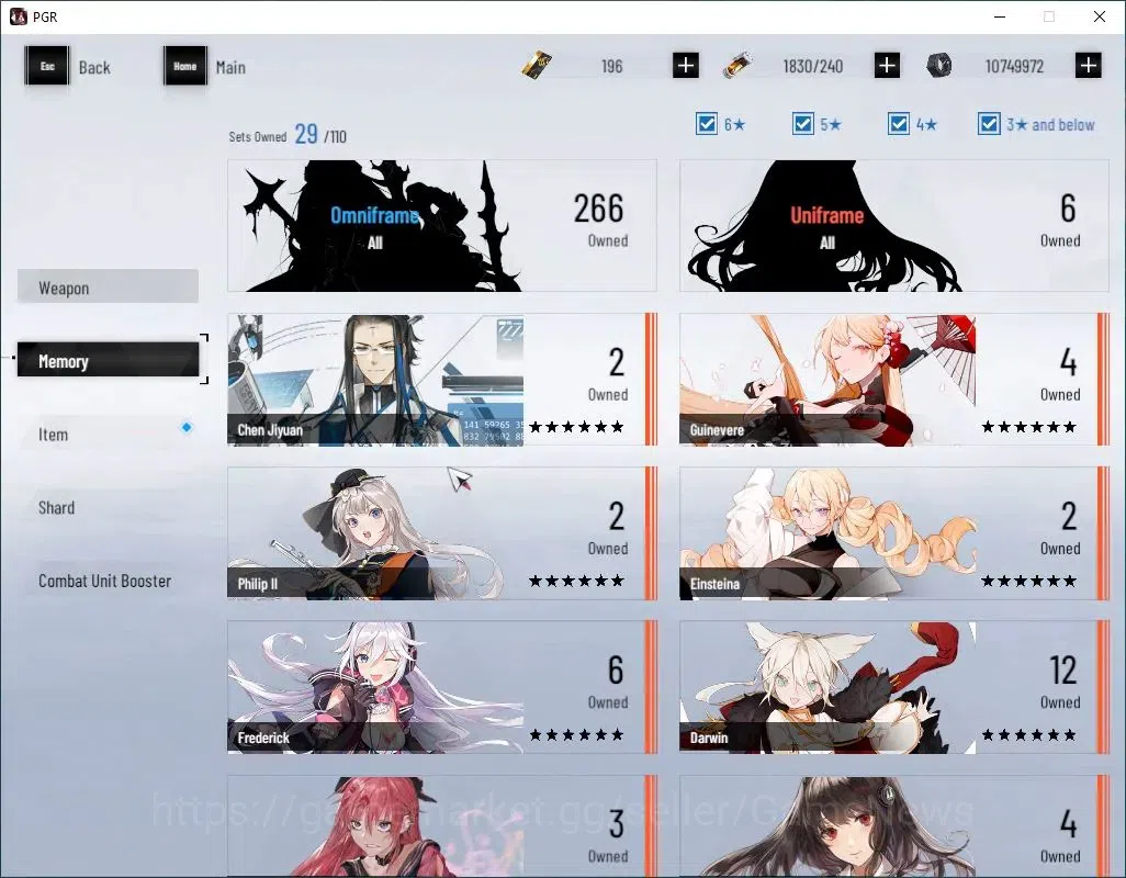 Punishing: Gray Raven Accounts Asia|Lv 94|[SSS LuciaCW,SS Qusukra,SS Ayla,SS Garn image 8