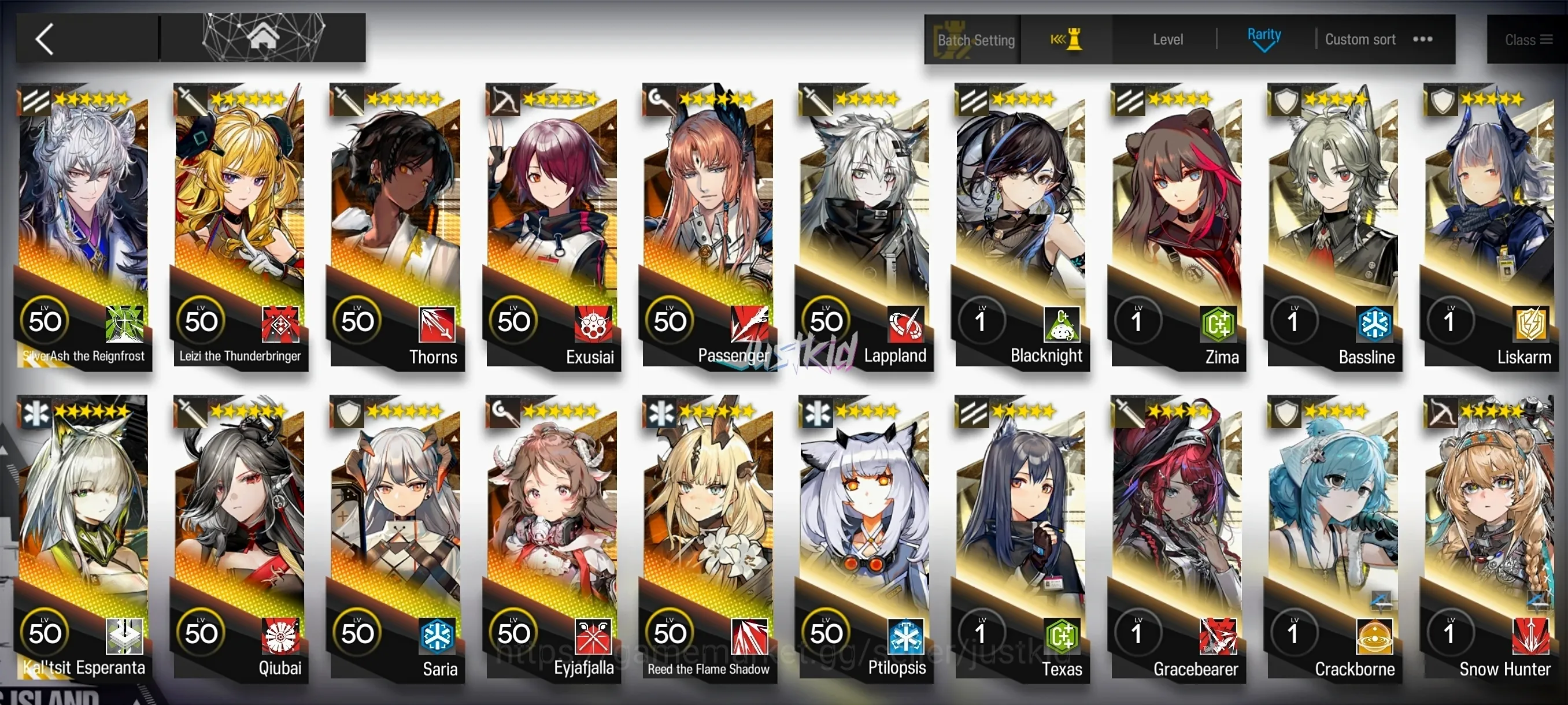 Arknights Accounts Starter ARKNIGHTS GLOBAL STARTER 10*6 , 2 LIMITED KALTSIT ALTER,SILVERASH ALTER , LEIZI 1