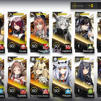 Arknights Accounts Starter ARKNIGHTS GLOBAL STARTER 10*6 , 2 LIMITED KALTSIT ALTER,SILVERASH ALTER , LEIZI