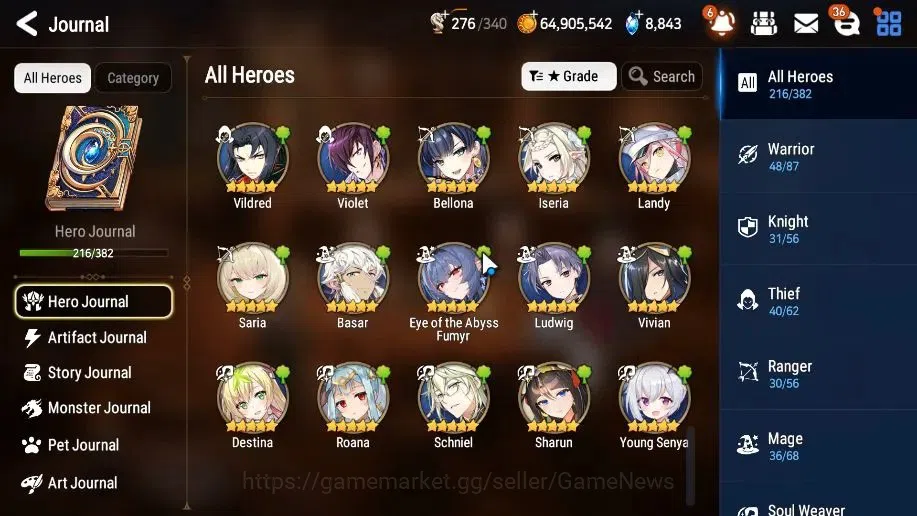 Epic Seven Accounts High-End GLOBAL Verif|20 ML(Notos,LOT Scales,SN Yulha,Harseti,RnL)+Estele,Setsuka,Rinak,Etc|AUTO ALL 13