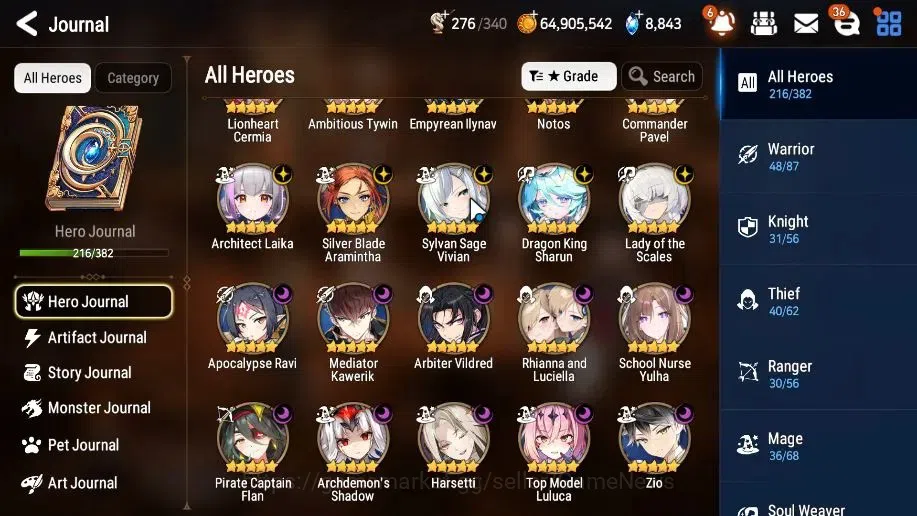 Epic Seven Accounts High-End GLOBAL Verif|20 ML(Notos,LOT Scales,SN Yulha,Harseti,RnL)+Estele,Setsuka,Rinak,Etc|AUTO ALL 9