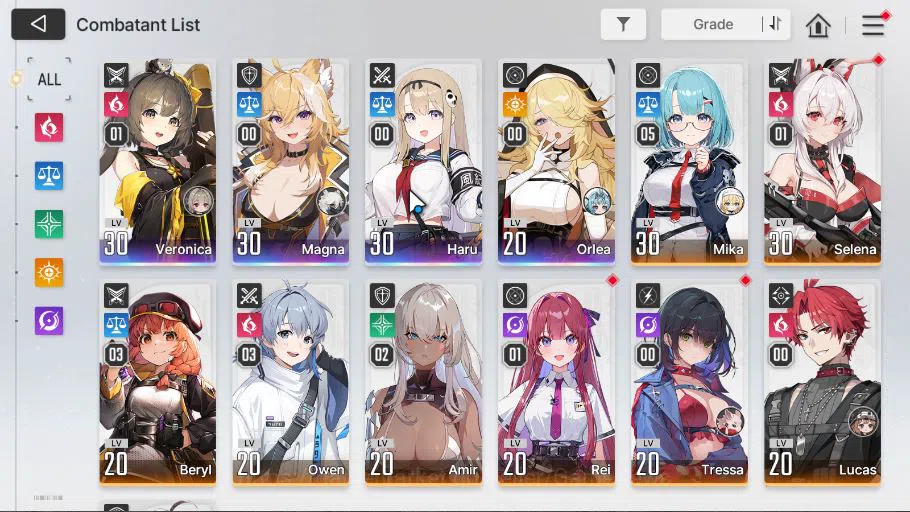 Chaos Zero Nightmare Accounts GLOBAL Lv30| 4 SSR (Veronica,Magna,Haru,Orlea) + 9 image 6