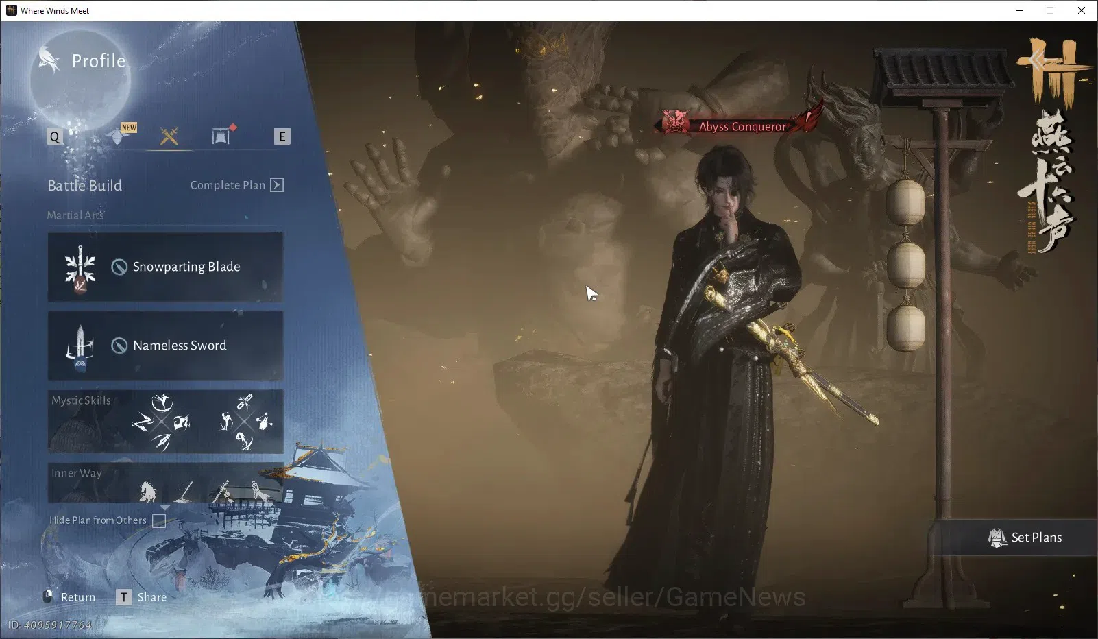 Where Winds Meet Accounts GLOBAL|Lv 95|GS 28K|Abyys Conqueror|Return Of Spri image 3