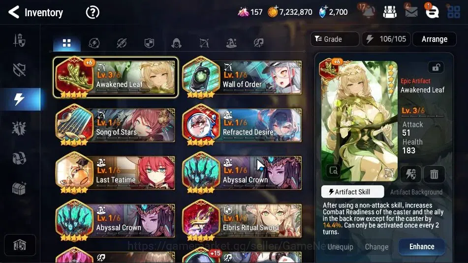 Epic Seven Accounts High-End GLOBAL UnVerif|New Era|4 ML(Rhiana&Luciel,DK Sharun,SBSezan,Etc)+Ivana,TA Coli,etc|Poh+Bless 16