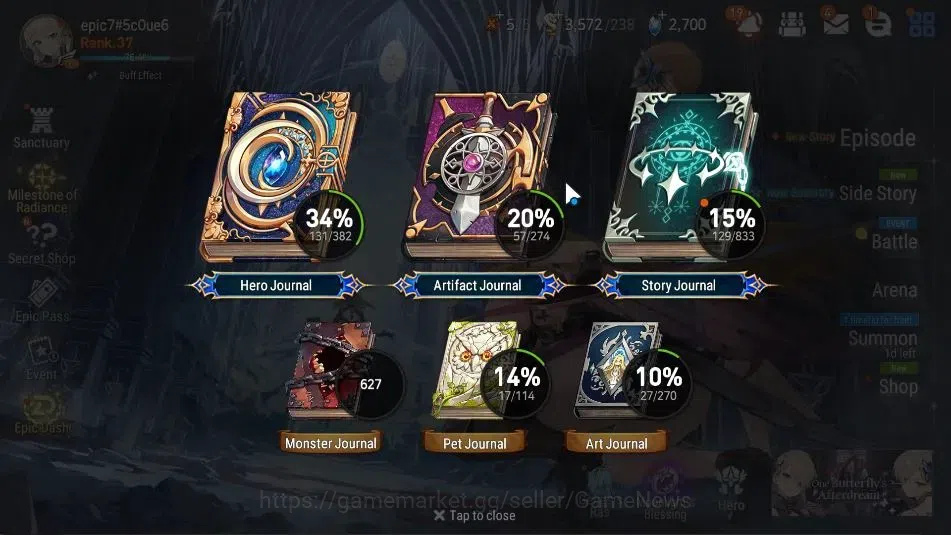 Epic Seven Accounts High-End GLOBAL UnVerif|New Era|4 ML(Rhiana&Luciel,DK Sharun,SBSezan,Etc)+Ivana,TA Coli,etc|Poh+Bless 3