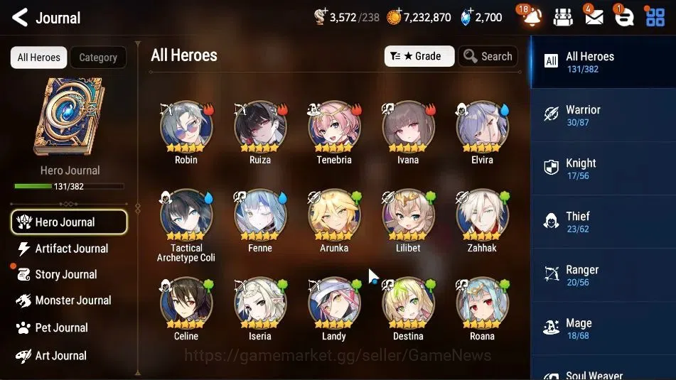 Epic Seven Accounts High-End GLOBAL UnVerif|New Era|4 ML(Rhiana&Luciel,DK Sharun,SBSezan,Etc)+Ivana,TA Coli,etc|Poh+Bless 7