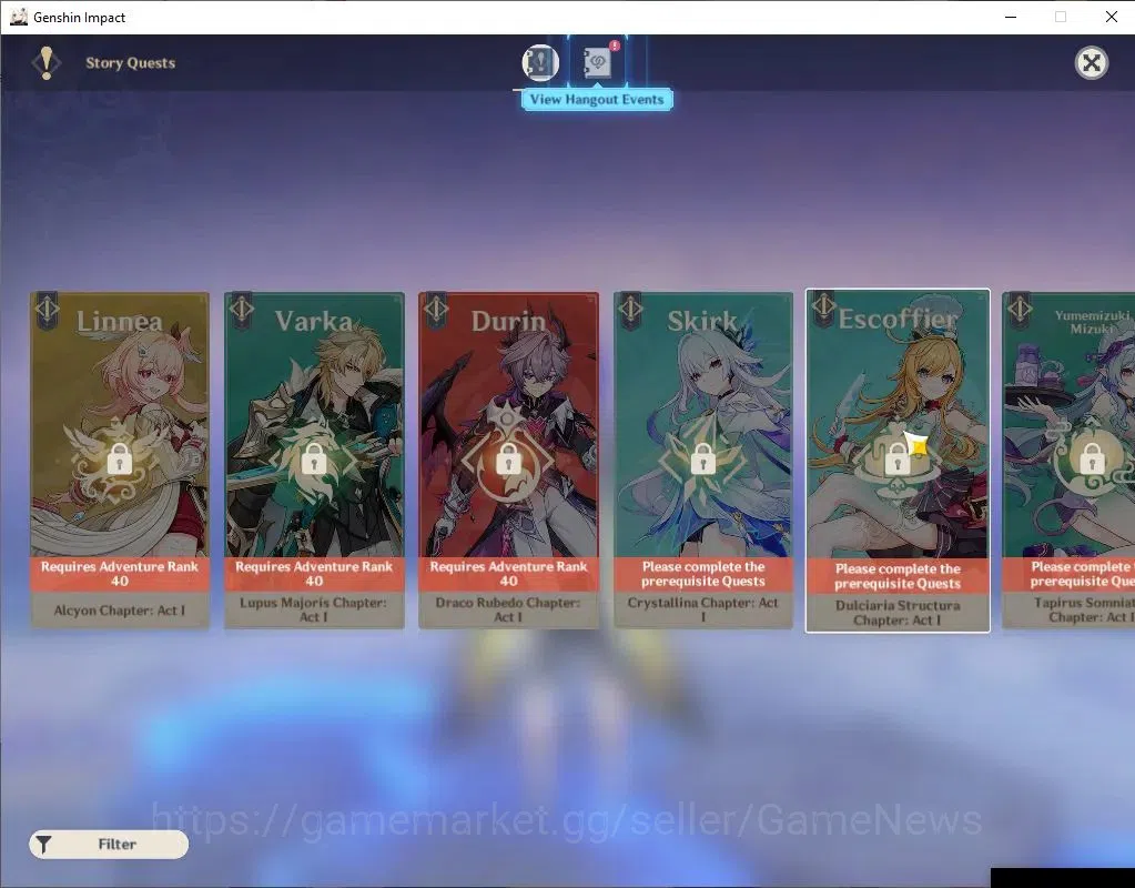 Genshin Impact Accounts ASIA|AR 39|1 Limited+18(*4Character)| Nefer [Mona, image 11