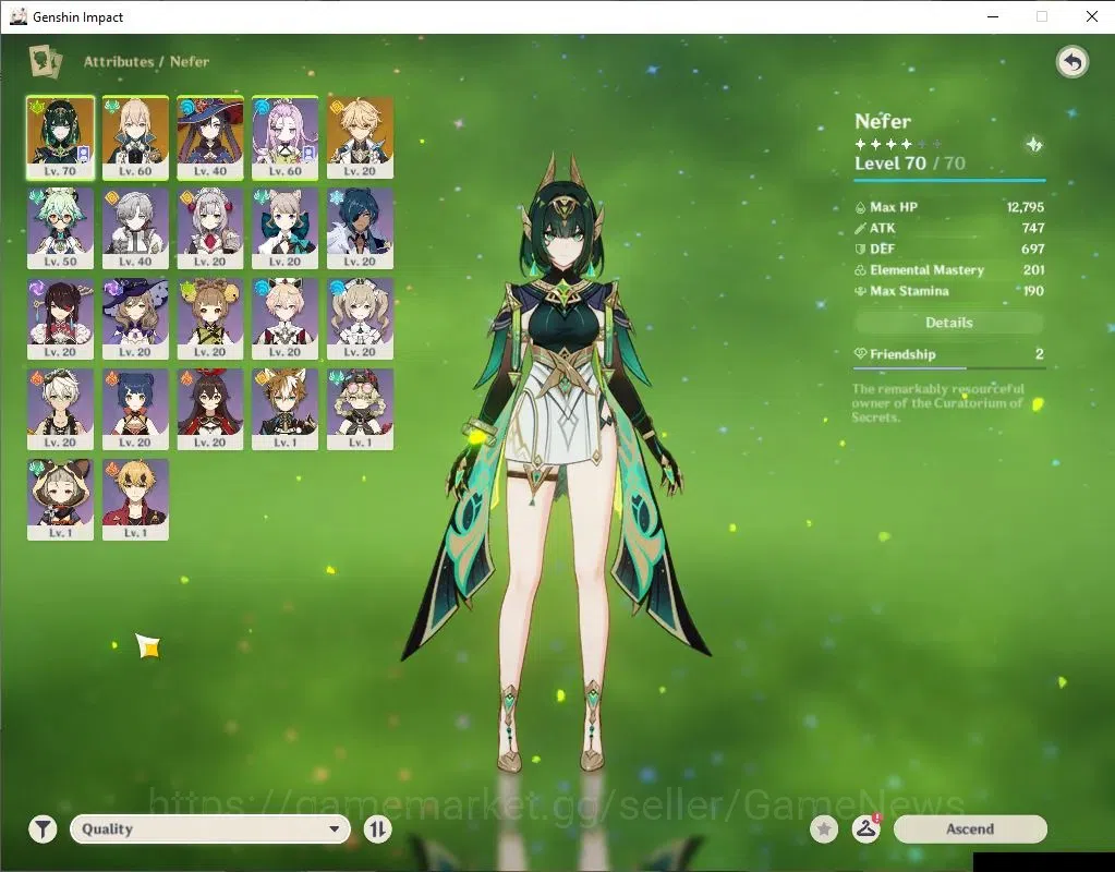 Genshin Impact Accounts ASIA|AR 39|1 Limited+18(*4Character)| Nefer [Mona, image 3