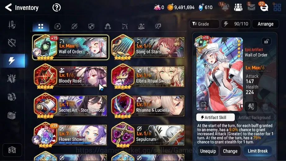 Epic Seven Accounts Global Unverif|New Era|3 ML(Dark Diene,Remnant Vio image 14