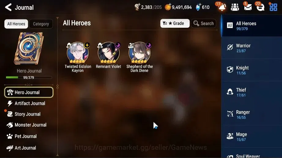 Epic Seven Accounts Global Unverif|New Era|3 ML(Dark Diene,Remnant Vio image 6