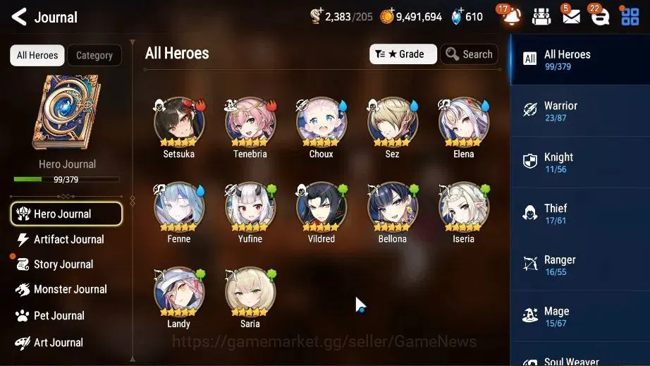 Epic Seven Accounts Global Unverif|New Era|3 ML(Dark Diene,Remnant Vio image 7