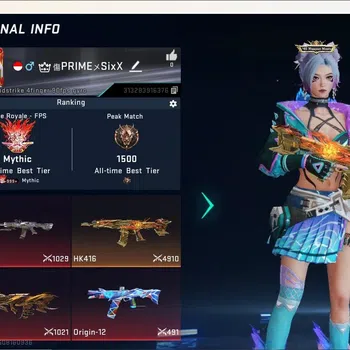 Blood Strike Accounts Collab Skin ASIA|Eternal Gun:DesertEagle|Eternal Striker:Ran-Rave|7 Collab Gun [AOT|TR|7DS]|1 Limited