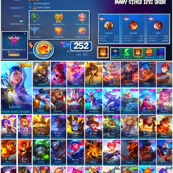 Mobile Legends: Bang Bang Collector #3433 252 Skins | Collector Natalia | KoF Karina | image 1
