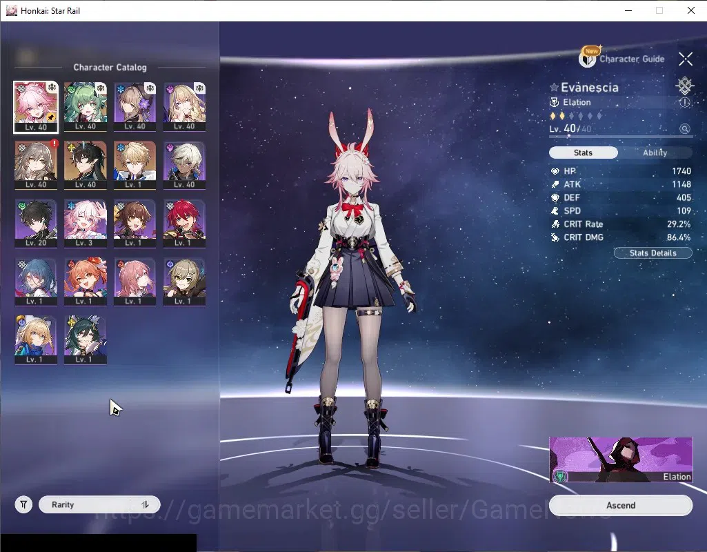 Honkai Star Rail Accounts Asia|TL 30|3 Limited|Evanescia,Huohuo,Danil|MC Fem image 4