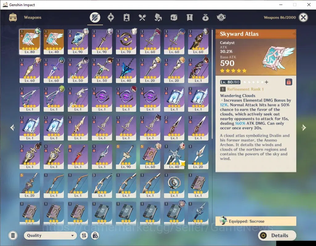 Genshin Impact Accounts ASIA|AR 55|Rate On|3 Limited + 2 (*5 Weapon)|Ayaka image 3