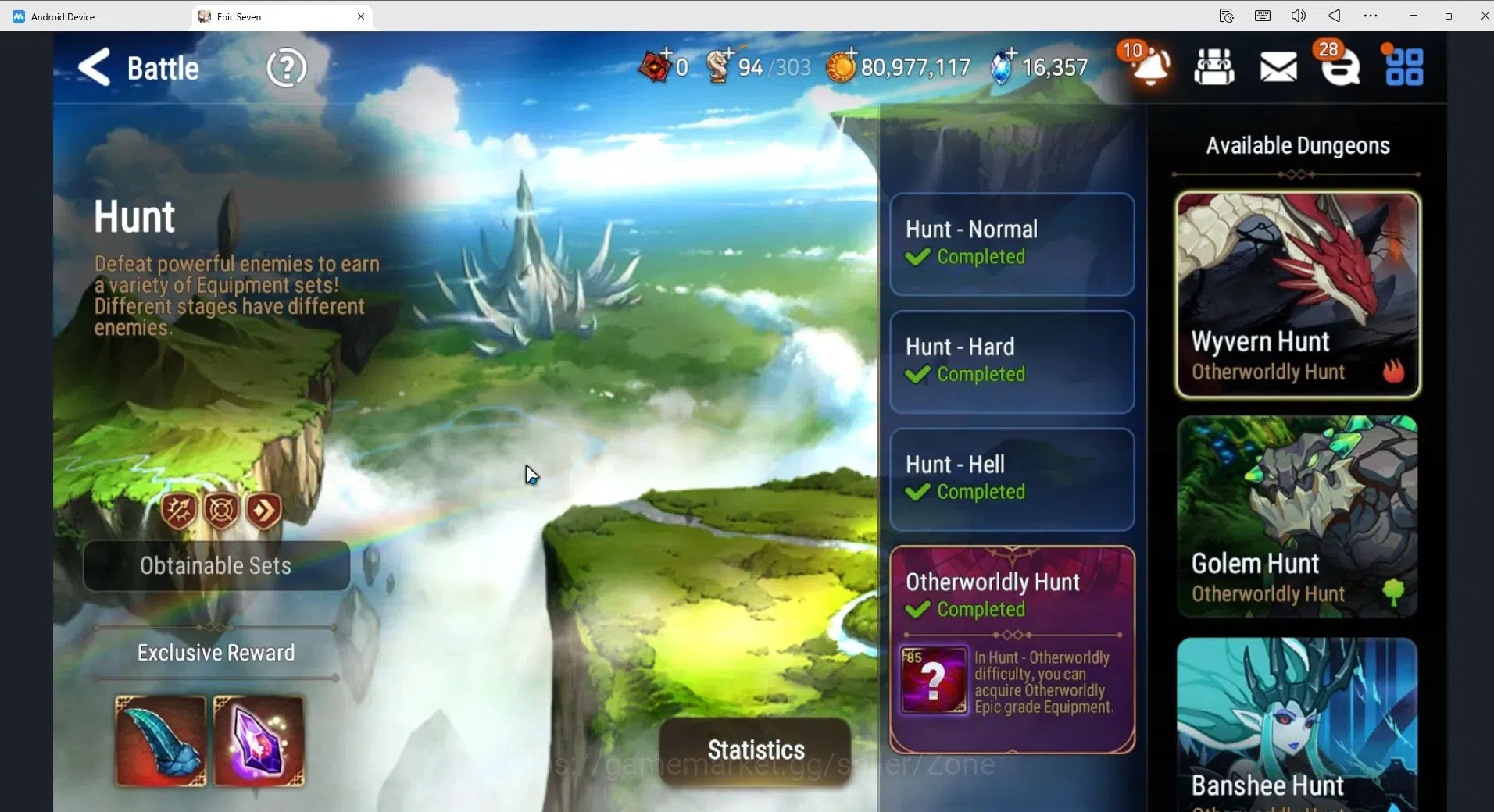 Epic Seven Accounts Limited Hero Global|14ML (Straze, Arby, AYufine Etc.)|PoH ON|SS 16.3K|Eye of Abyss Fumyr Limited 8