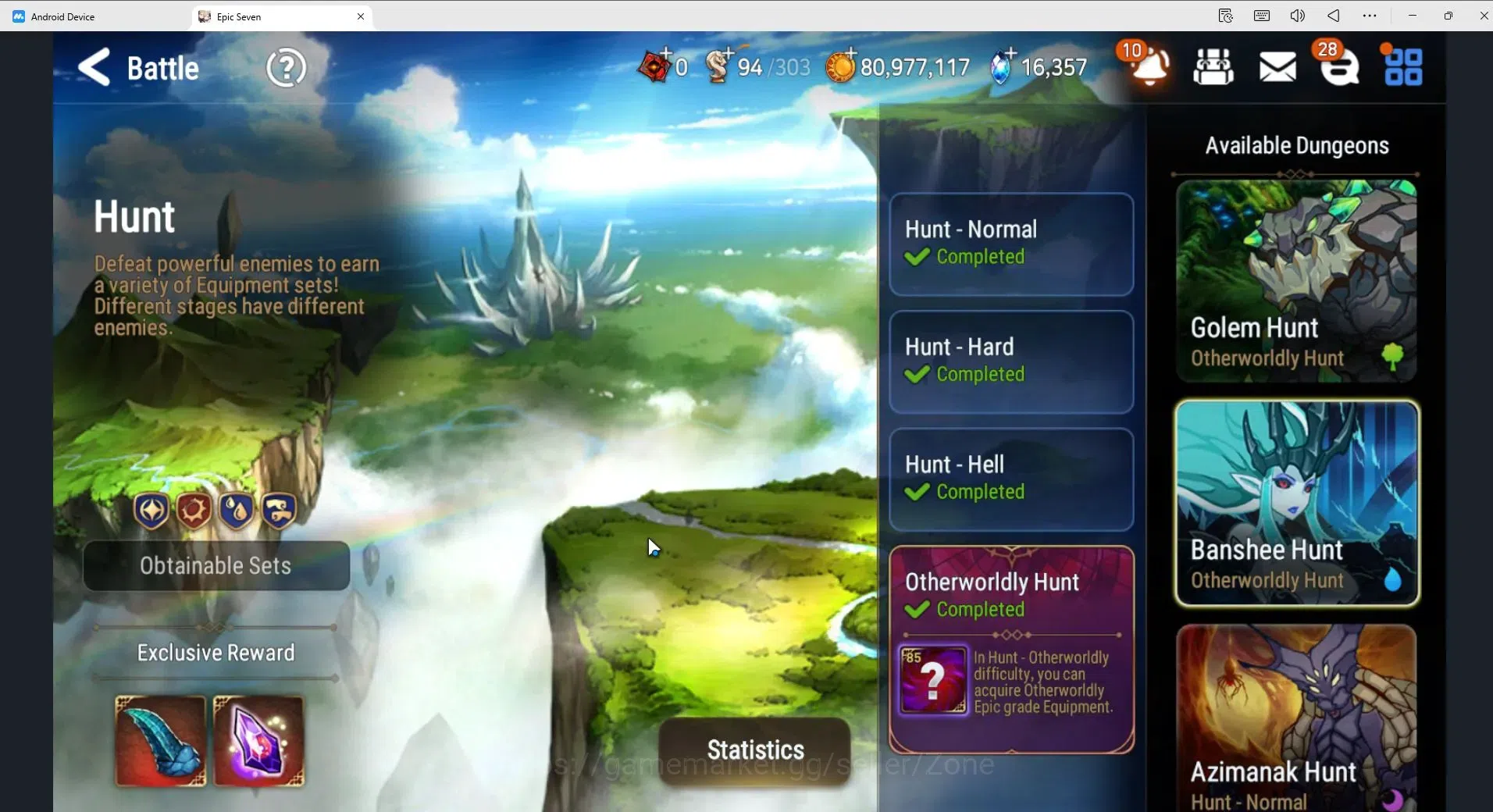 Epic Seven Accounts Limited Hero Global|14ML (Straze, Arby, AYufine Etc.)|PoH ON|SS 16.3K|Eye of Abyss Fumyr Limited 9