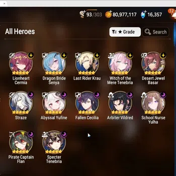 Epic Seven Accounts Limited Hero Global|14ML (Straze, Arby, AYufine Etc.)|PoH ON|SS 16.3K|Eye of Abyss Fumyr Limited