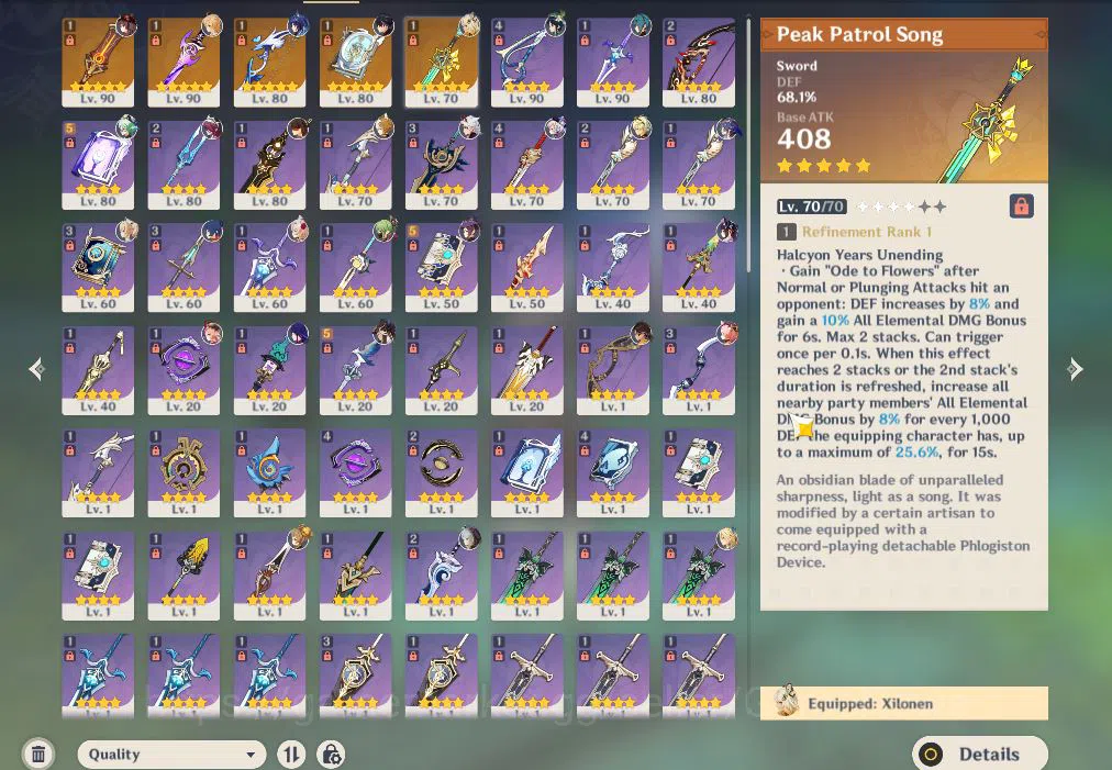 Genshin Impact Accounts ASIA|AR 57|10Limited+5(*5Weapon)|Clorinde,Xilonen+ image 6