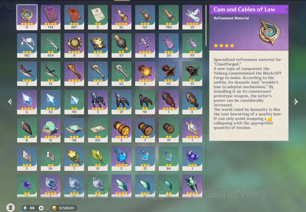 Genshin Impact Accounts ASIA|AR 57|10Limited+5(*5Weapon)|Clorinde,Xilonen+ image 8
