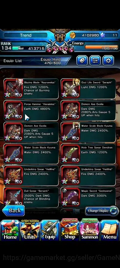 Grand Summoners Accounts Global|Rank 134|27 Ascend 10 TW|(2x Okarun,Shirou, image 10