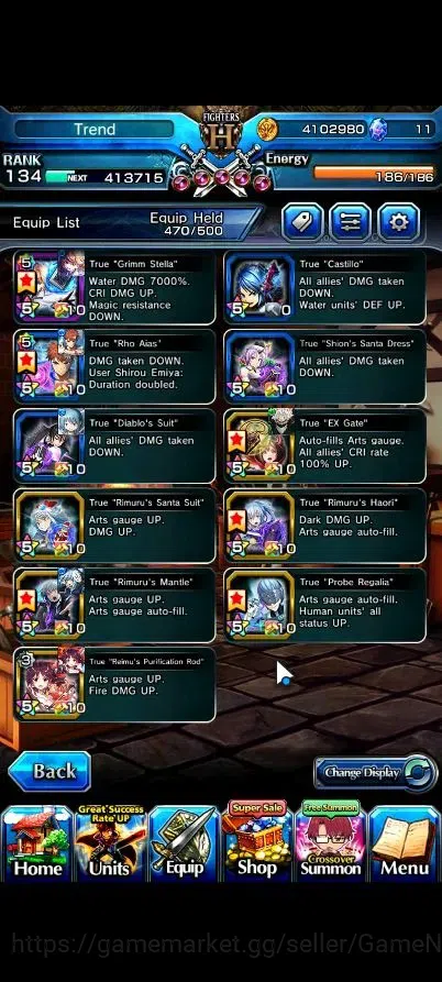 Grand Summoners Accounts Global|Rank 134|27 Ascend 10 TW|(2x Okarun,Shirou, image 6