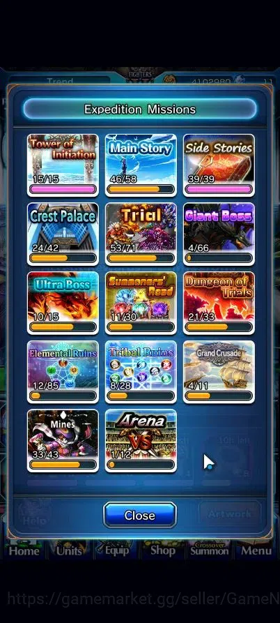 Grand Summoners Accounts Global|Rank 134|27 Ascend 10 TW|(2x Okarun,Shirou, image 7