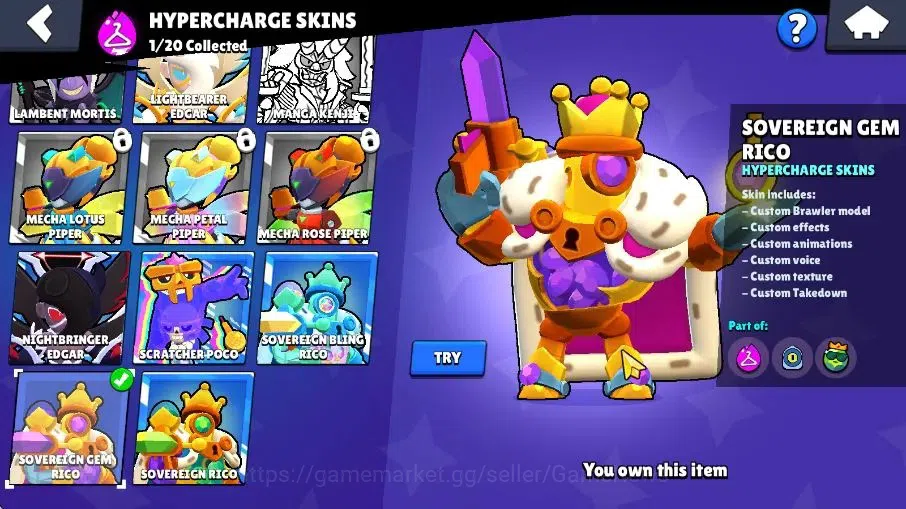 Brawl Stars Accounts 2688 Trophy|32 Brawlers 5 Max,1 Legend [Pierce] 3  image 10