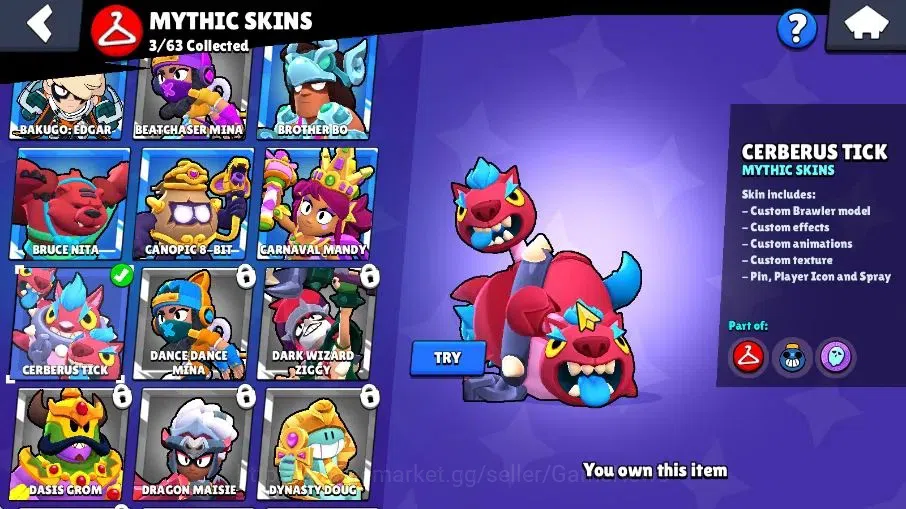 Brawl Stars Accounts 2688 Trophy|32 Brawlers 5 Max,1 Legend [Pierce] 3  image 11