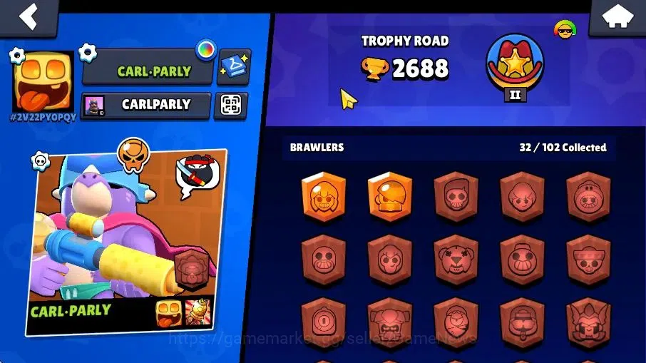 Brawl Stars Accounts 2688 Trophy|32 Brawlers 5 Max,1 Legend [Pierce] 3  image 17