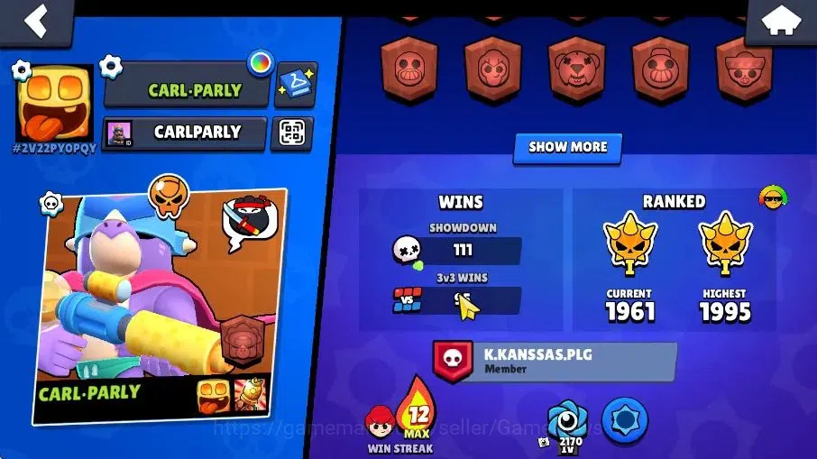 Brawl Stars Accounts 2688 Trophy|32 Brawlers 5 Max,1 Legend [Pierce] 3  image 4